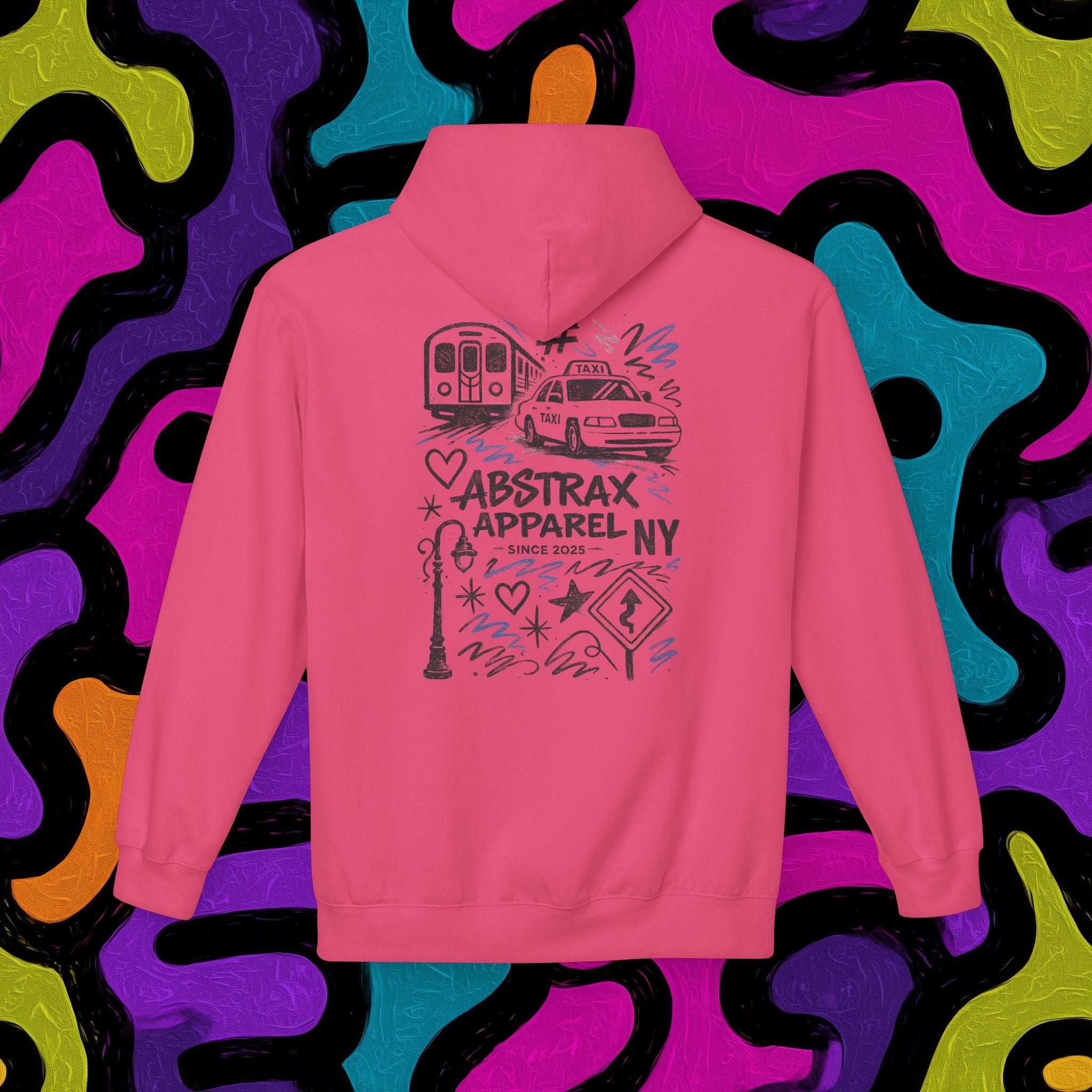 ABSTRAX NY SUBWAY HOODIE (LIGHT)