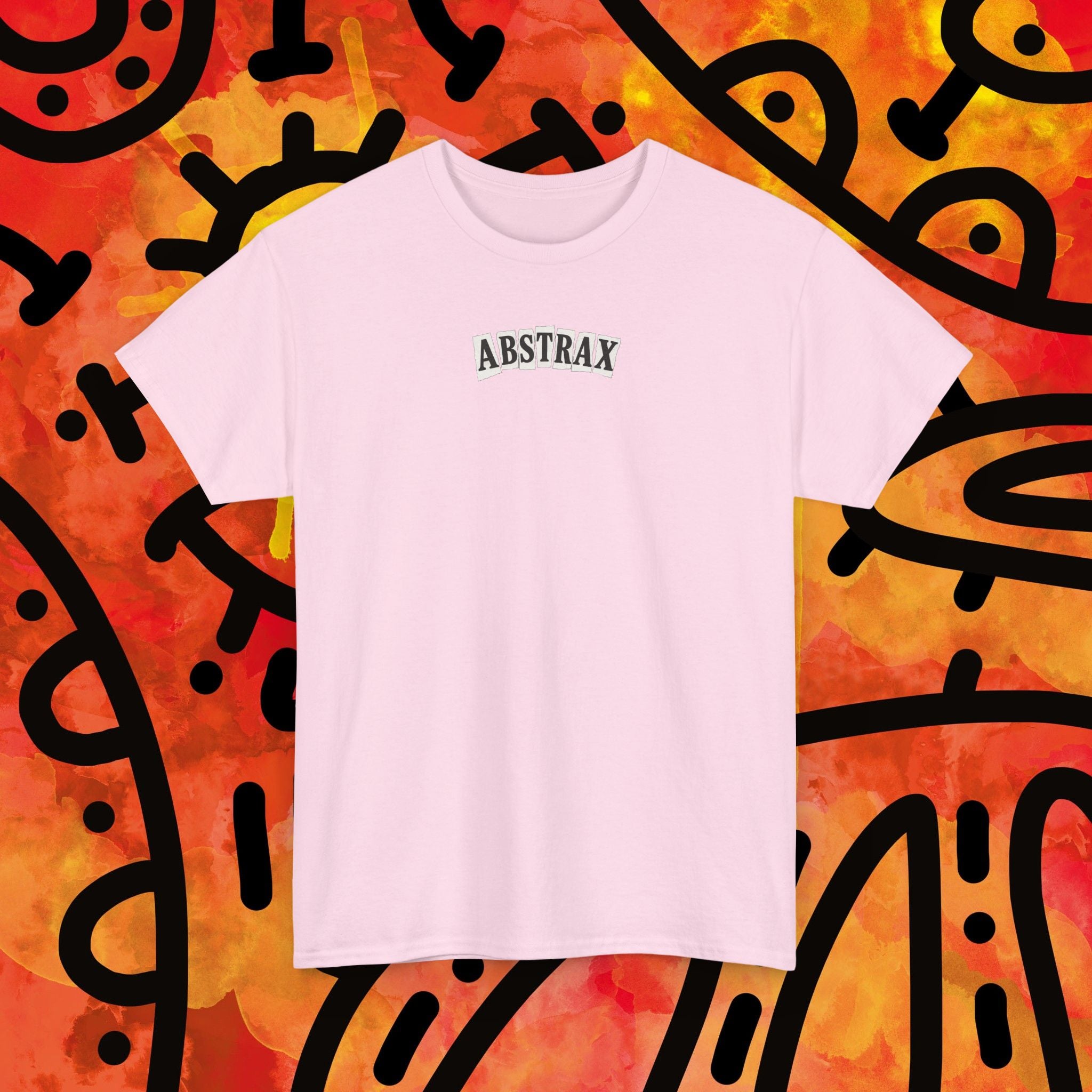 Skateboarder 'ABSTRAX' Graphic Tee — Vintage Newspaper Skate Shirt