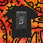 Abstrax Skateboard Tee — Vintage Skate Graphic Black T‑Shirt