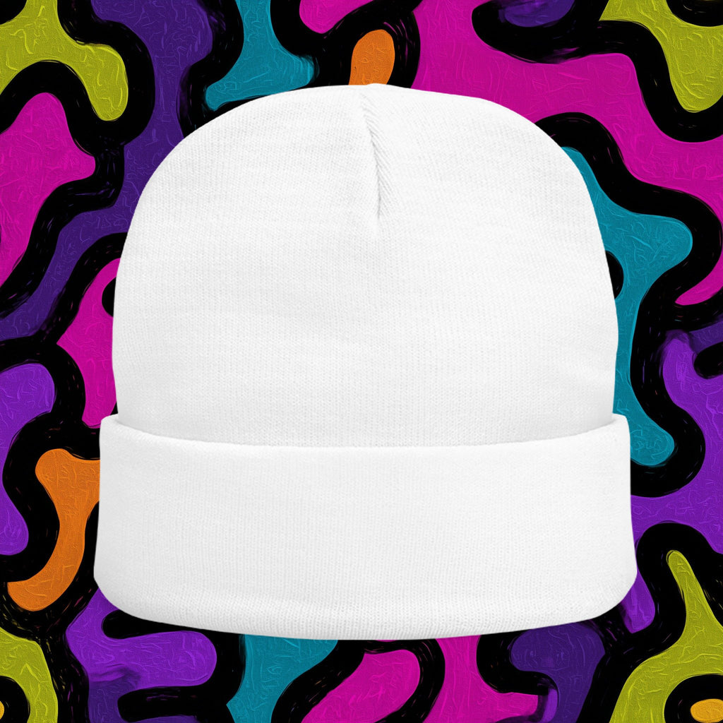 Embroidered 'ABSTRAX' Christmas Knit Beanie