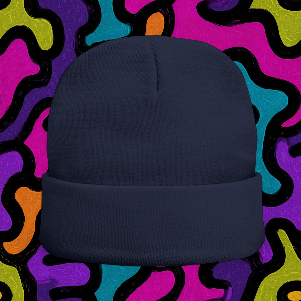 Embroidered 'ABSTRAX' Christmas Knit Beanie