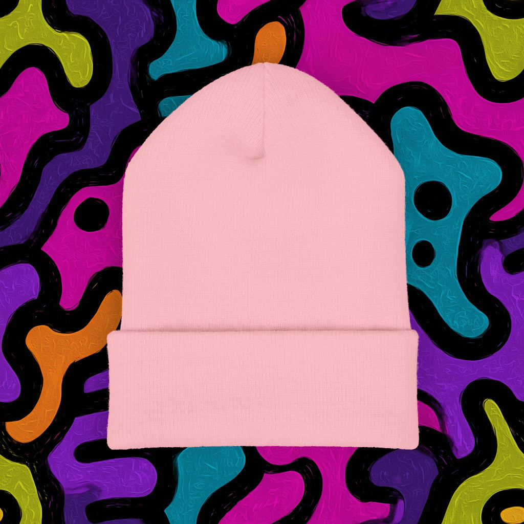 Embroidered 'ABSTRAX' Cuffed Beanie – Streetwear Knit Hat