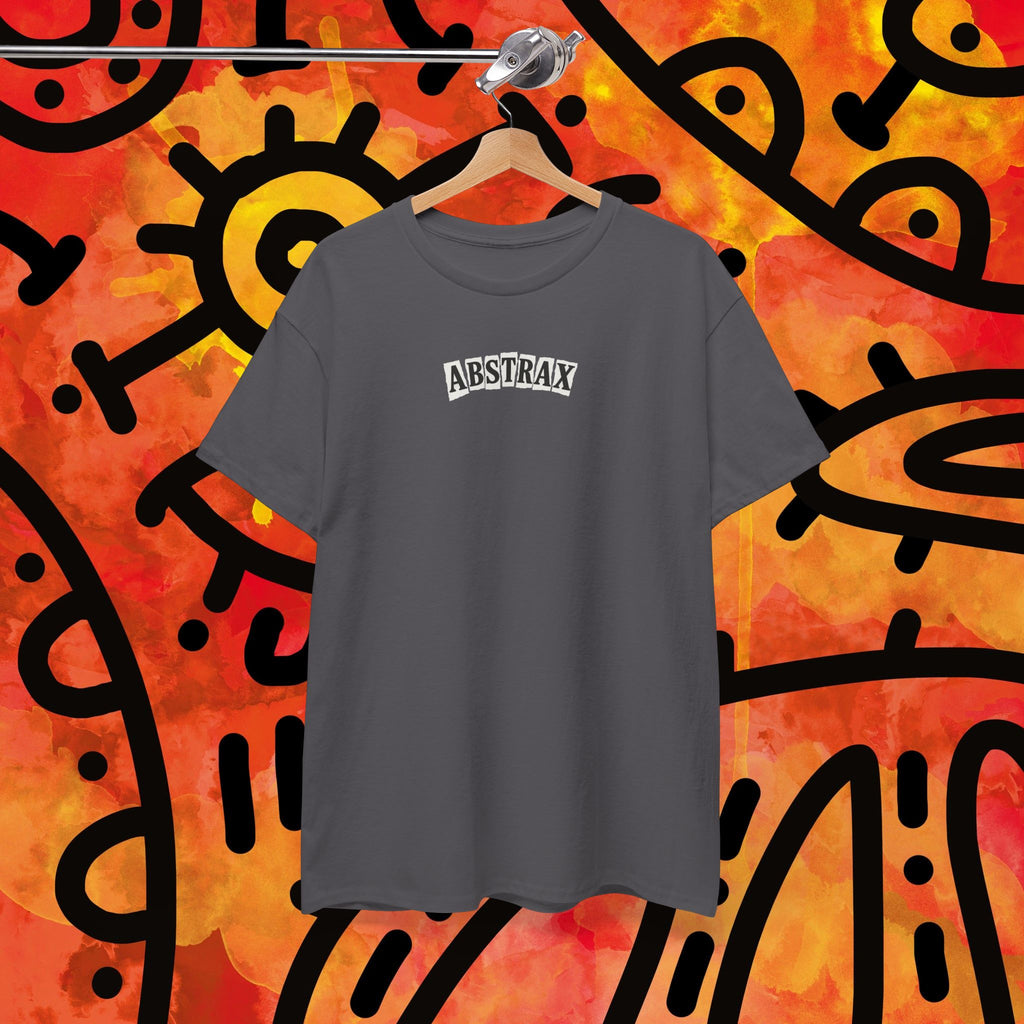 Abstrax Skateboard Tee — Vintage Skate Graphic Black T‑Shirt