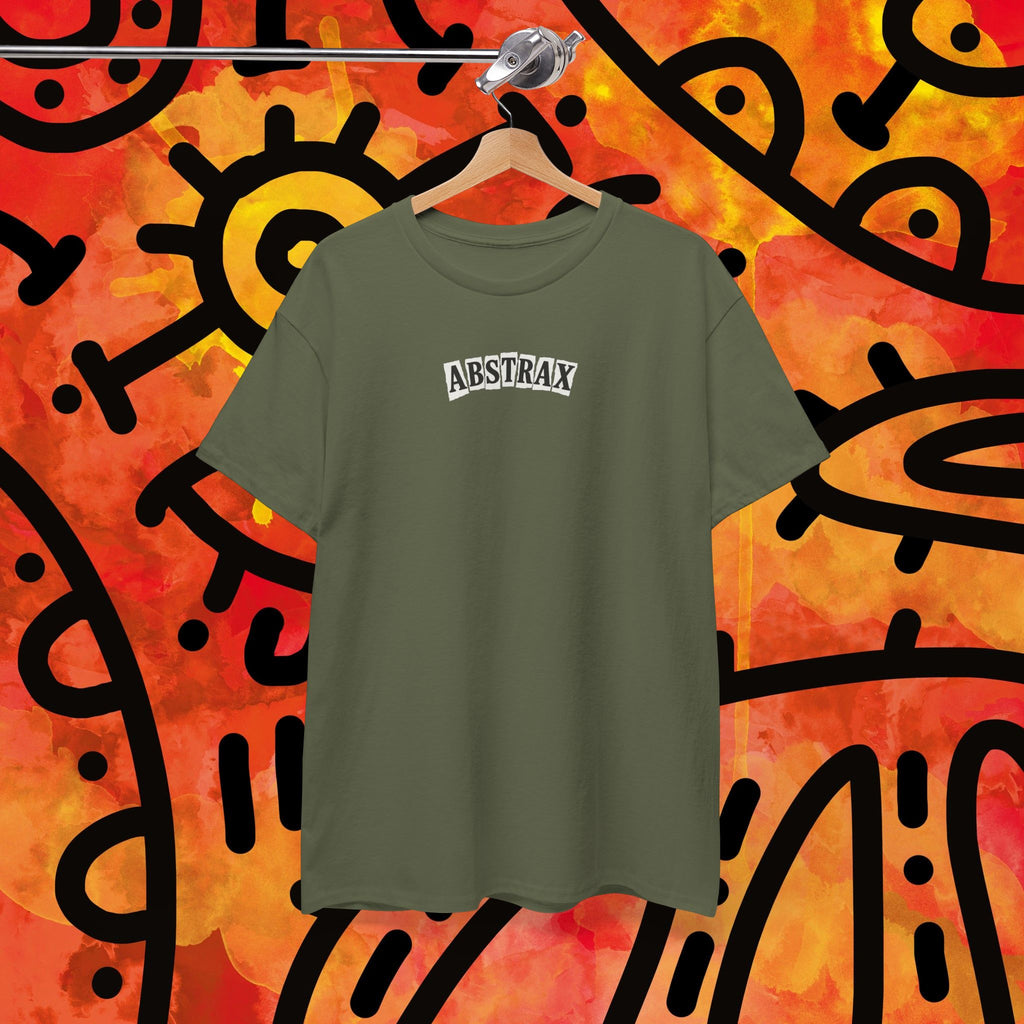 Abstrax Skateboard Tee — Vintage Skate Graphic Black T‑Shirt