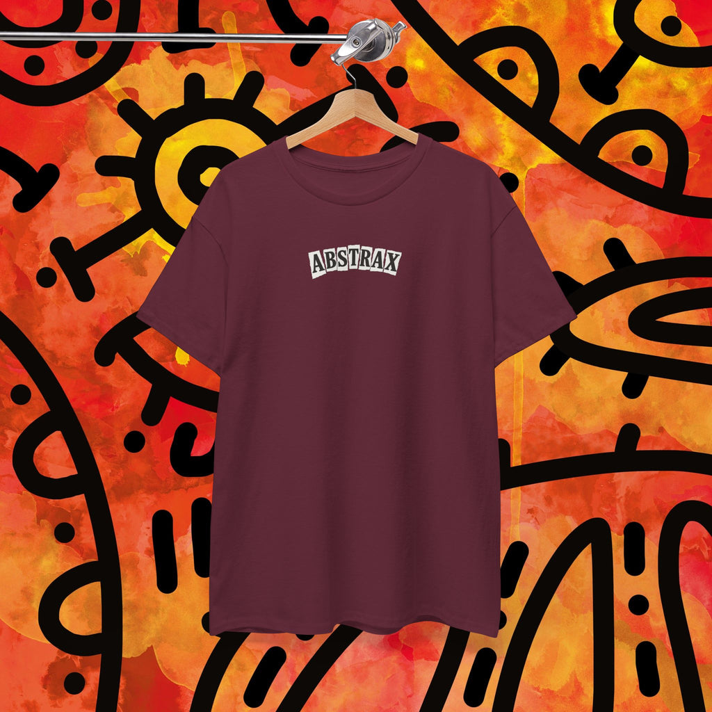 Abstrax Skateboard Tee — Vintage Skate Graphic Black T‑Shirt