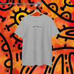 Skateboarder 'ABSTRAX' Graphic Tee — Vintage Newspaper Skate Shirt