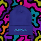 Embroidered 'ABSTRAX' Cuffed Beanie – Streetwear Knit Hat