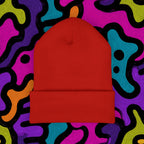 Embroidered 'ABSTRAX' Cuffed Beanie – Streetwear Knit Hat