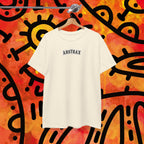 Skateboarder 'ABSTRAX' Graphic Tee — Vintage Newspaper Skate Shirt