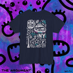 NYC Graffiti Taxi Tee — Retro Subway & Cab Street Art T-Shirt