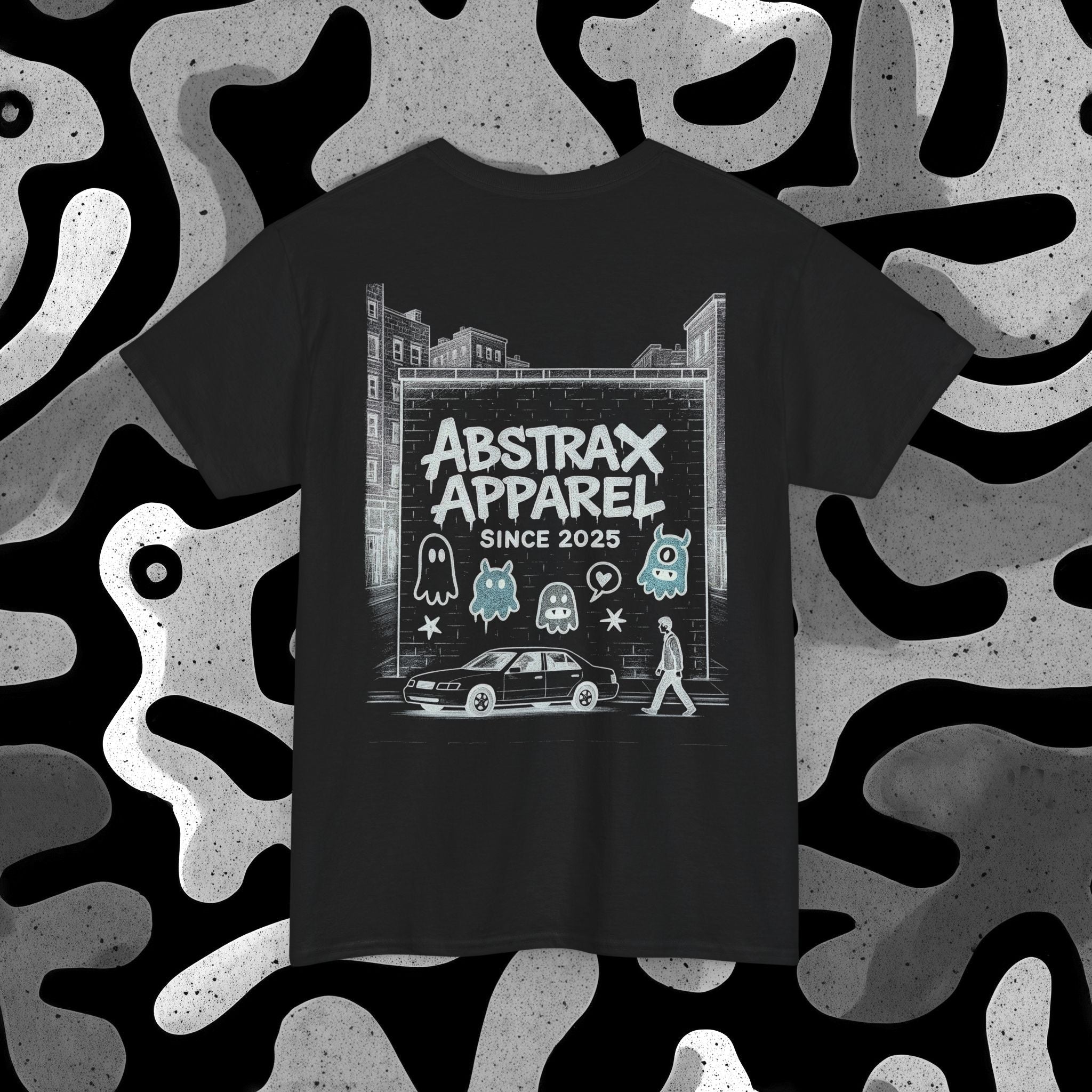 ABSTRAX MURAL T-SHIRT (DARK)