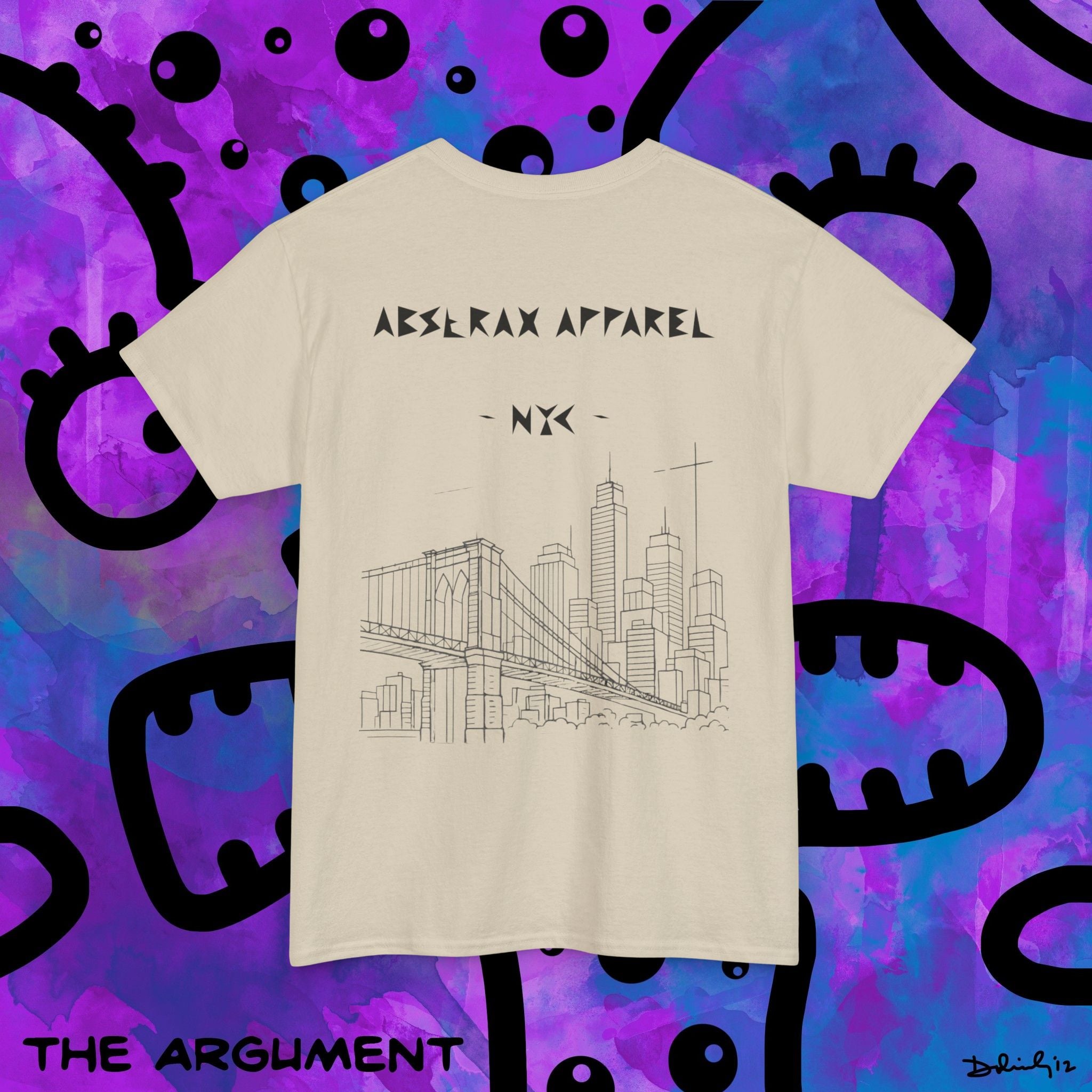 NYC SKYLINE TEE — Abstrax Apparel Graphic T‑Shirt