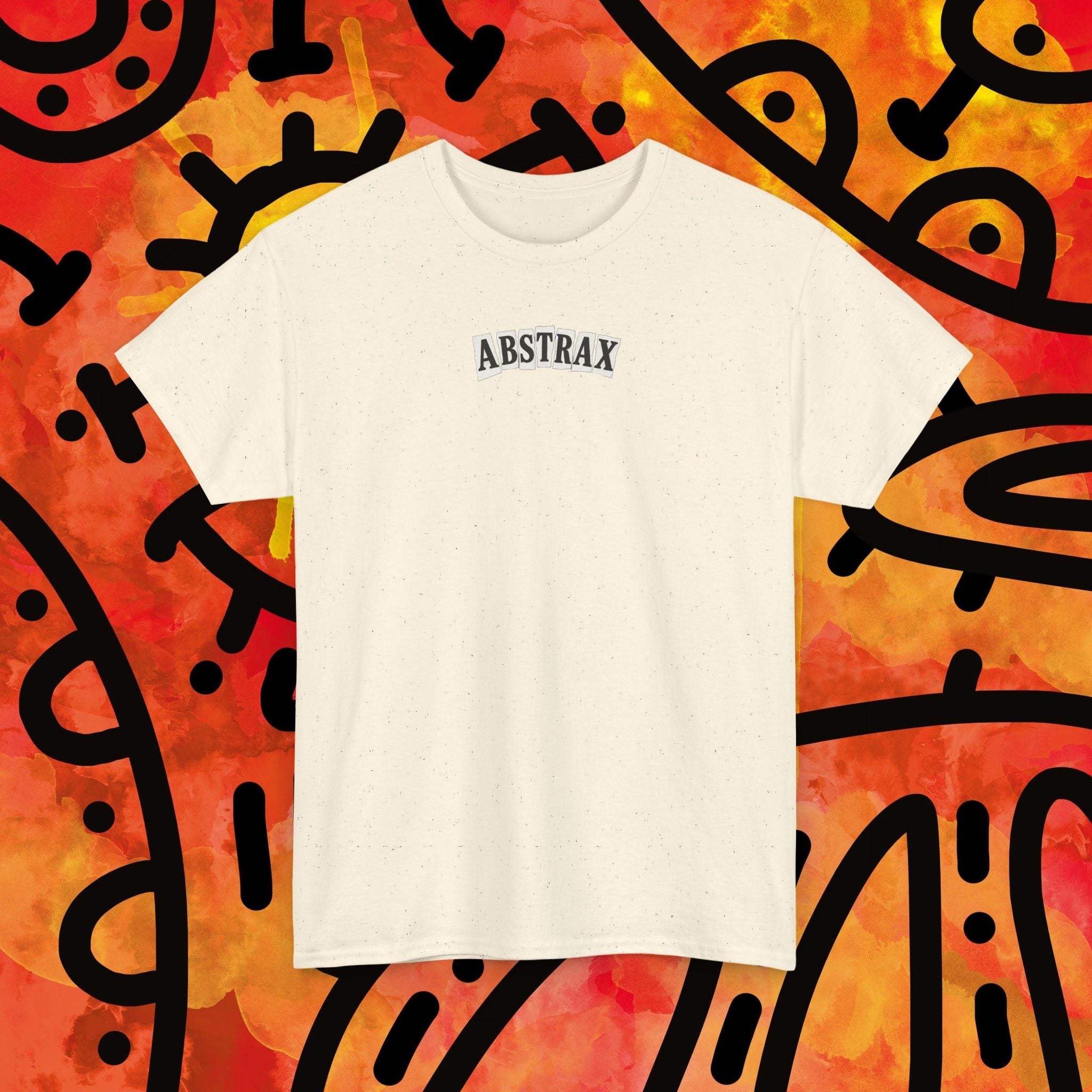 Skateboarder 'ABSTRAX' Graphic Tee — Vintage Newspaper Skate Shirt