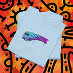 NYC Doodle Graphic Tee — Subway & Taxi Sketch T-Shirt