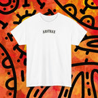 Skateboarder 'ABSTRAX' Graphic Tee — Vintage Newspaper Skate Shirt