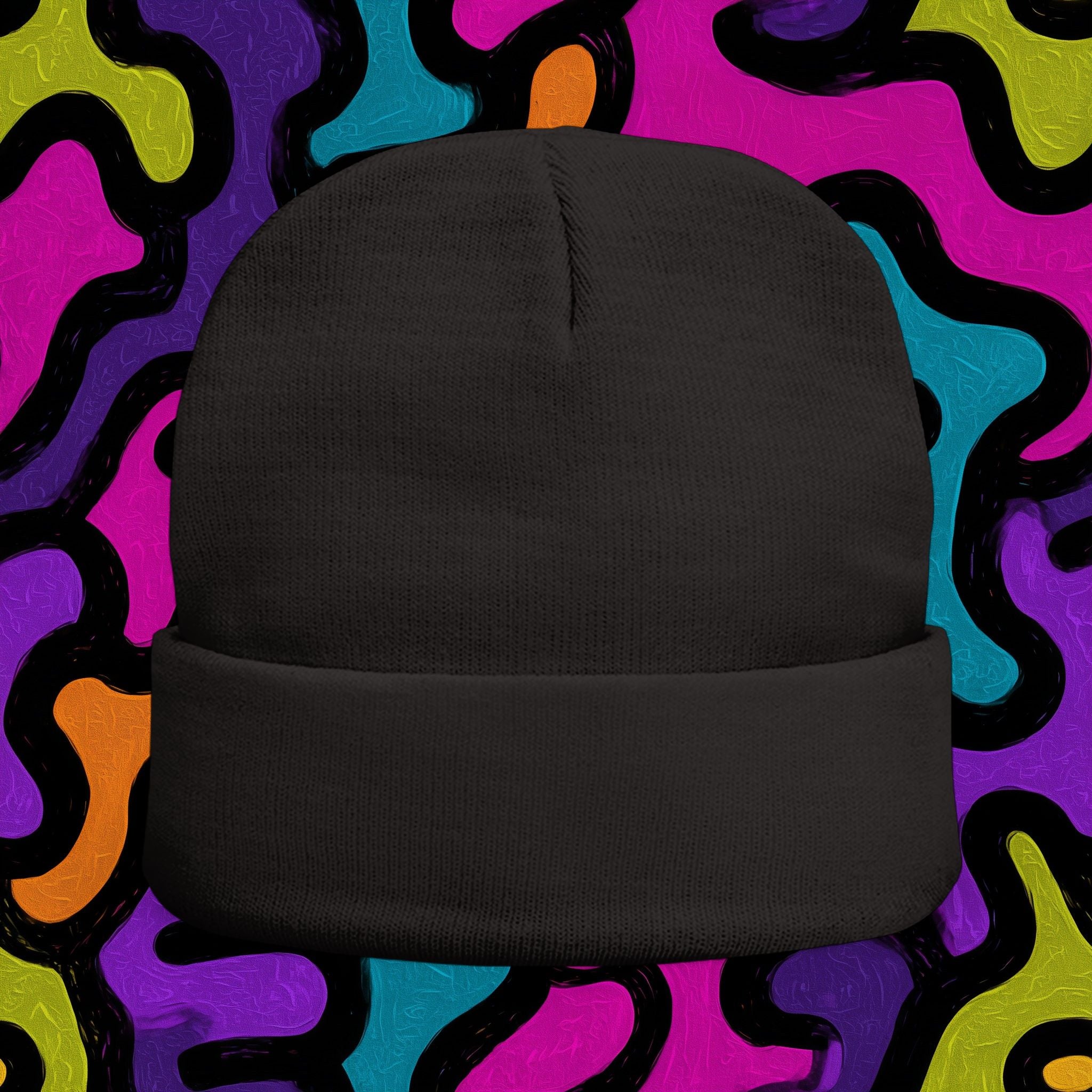 Embroidered 'ABSTRAX' Christmas Knit Beanie