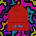 Embroidered 'ABSTRAX' Cuffed Beanie – Streetwear Knit Hat