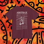 Abstrax Skateboard Tee — Vintage Skate Graphic Black T‑Shirt